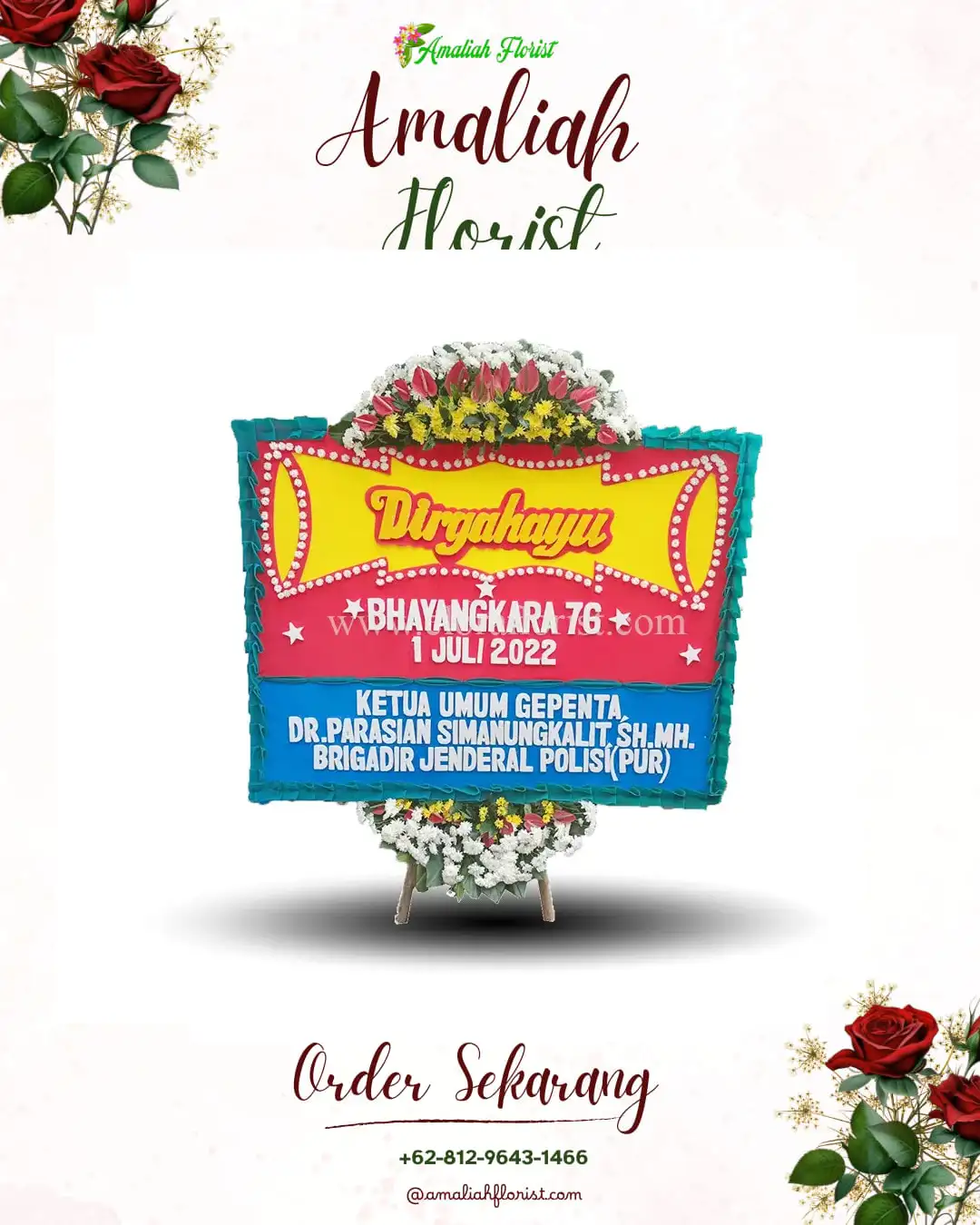 Papan Bunga HUT Ulang Tahun Ungaran Timur